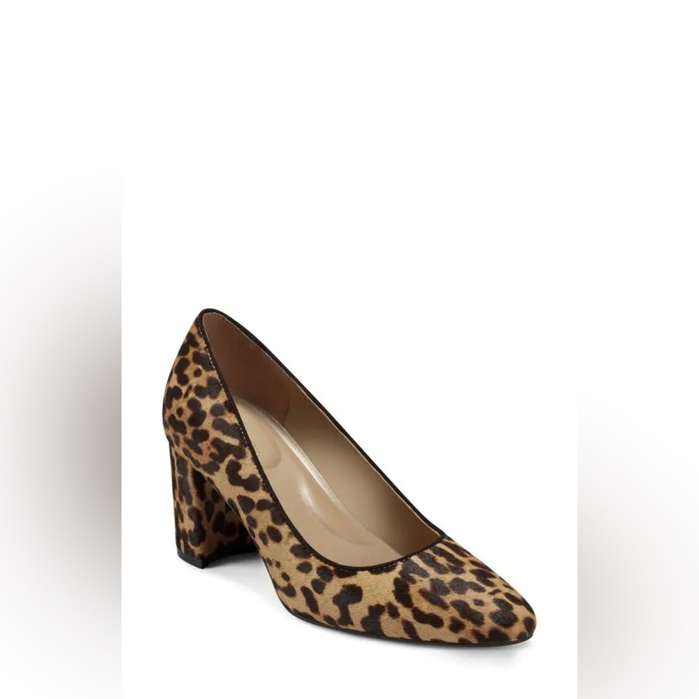 Aerosoles Bette Leopard Print Block Heel Pump